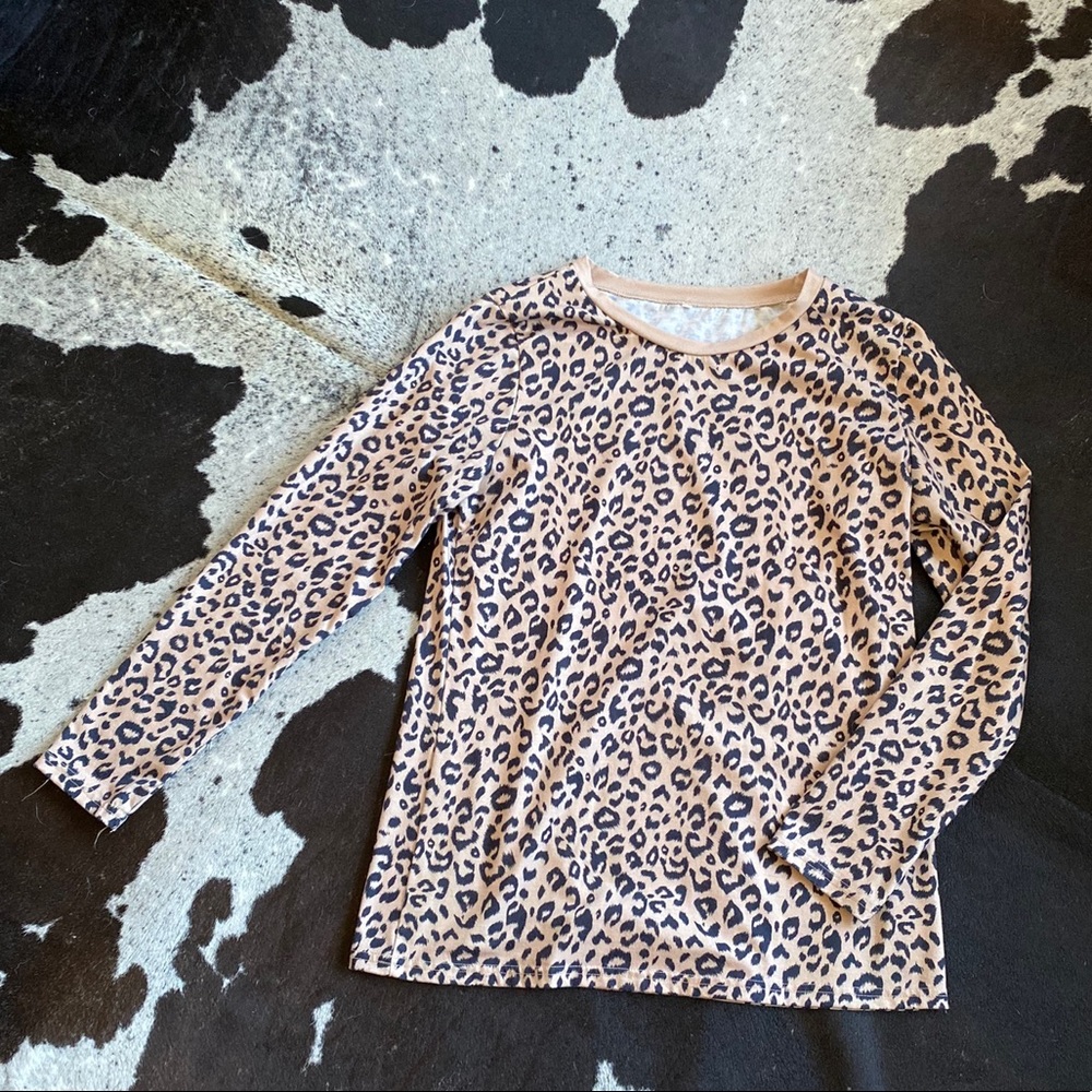 Leopard print Long Sleeve Tshirt